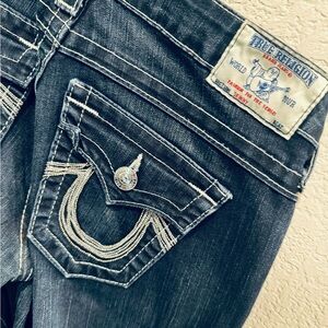 True Religion Jeans with silver beaded pant pocket
